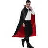 image:imageJOYIN Halloween Vampire CapeVampire Cloak Costume Accessories with Reversible Hooded and Tattoo Scar for Adult UnisexBlack Red
