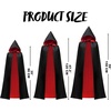 image:imageJOYIN Halloween Vampire CapeVampire Cloak Costume Accessories with Reversible Hooded and Tattoo Scar for Adult UnisexBlack Red
