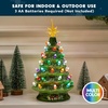 image:imageJoiedomi 12 White Christmas Ceramic Tree Light up Tabletop Xmas Tree with 49 LED Lights Ceramic Decor with Christmas Design Xmas Holiday Indoor Office Table Centerpiece DecorationGreen